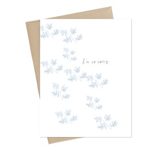 Sympathy Card // So Sorry // verlieskaart // word snel beter // geestelijke gezondheidskaart