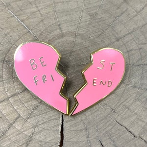 Best friend Enamel pins // Bff enamel pin