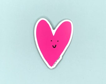 Pegatina de corazón // pegatina de vinilo de corazón