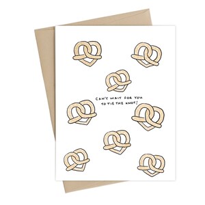Cartão de casamento // Cartão de casamento engraçado // Dê o nó