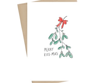 Merry Kissmas // Christmas Card