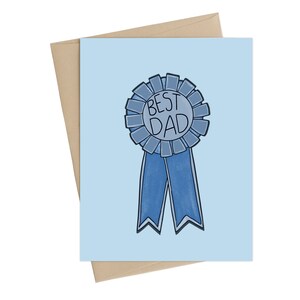 Carte drôle de jour de pères // Meilleur insigne de papa