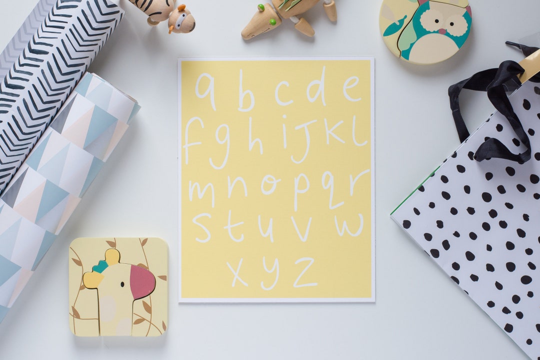 Abcd Prin ABC Nursery Print // Kids Room // Kids Art // ABCDEFG - Etsy