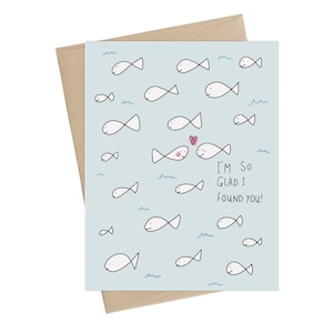 Beaucoup de poissons // Carte de Saint-Valentin drôle