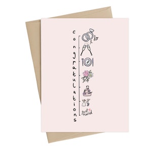 Carte de mariage // Carte de voeux de chronologie de mariage