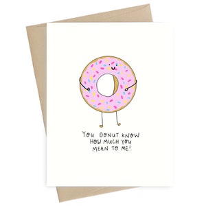 Donut Card // Tu ne sais pas à quel point tu comptes pour moi