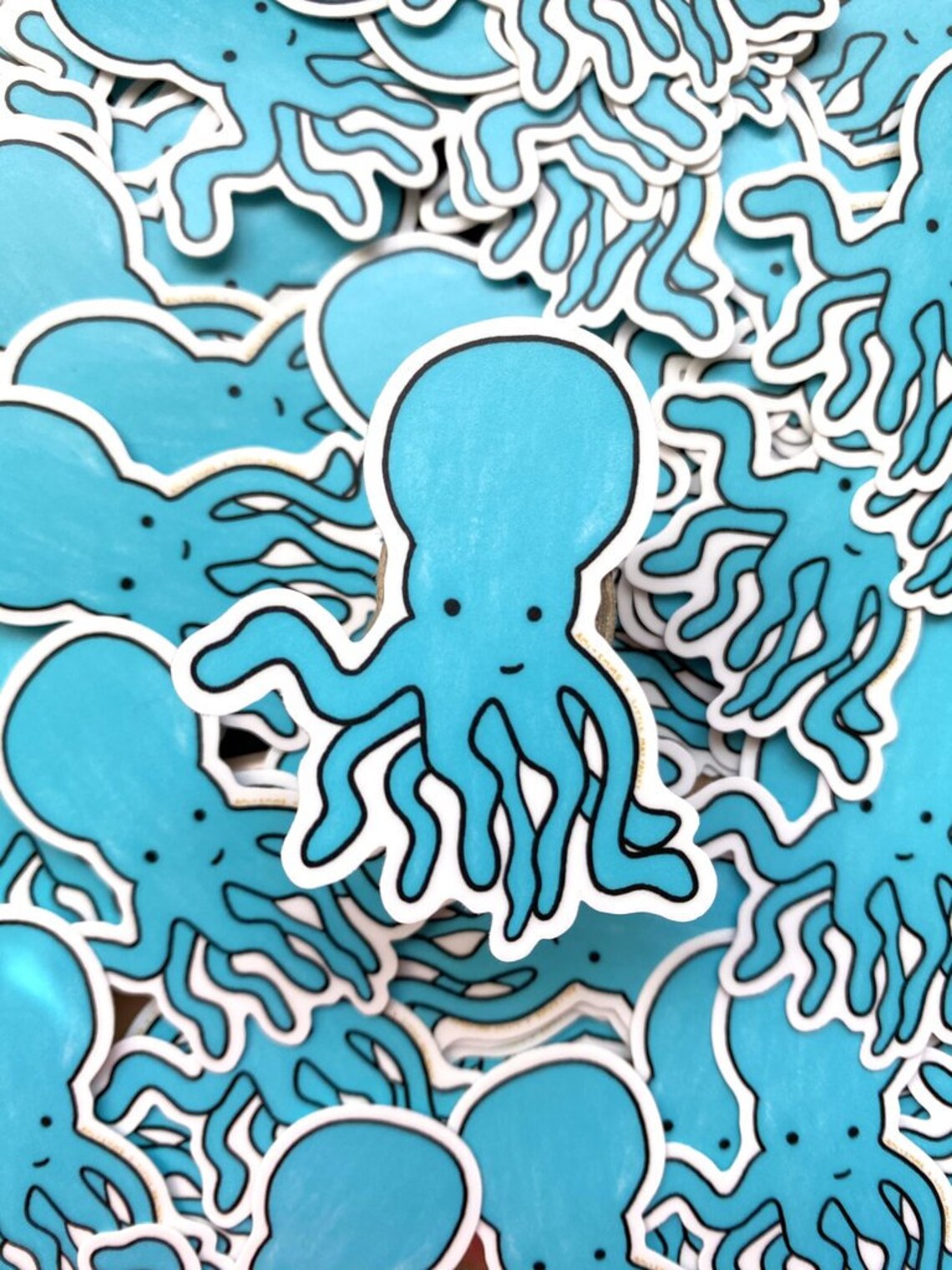 Octopus Vinyl Sticker // Cute Sticker // Octopus Sticker | Etsy