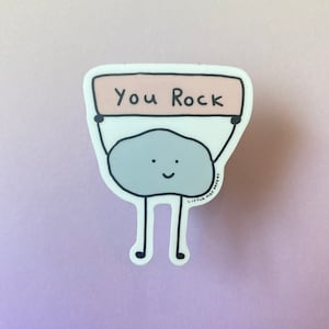 You Rock vinyl sticker // schattige sticker // you rock sticker afbeelding 2
