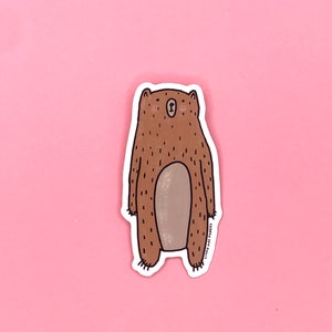 Autocollant d’ours // Autocollant en vinyle d’ours