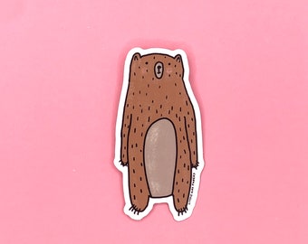 Bear Sticker // Bear Vinyl Sticker