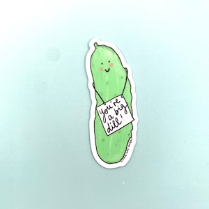 Dill Pickle Vinyl Sticker / Aufmunternde Sticker