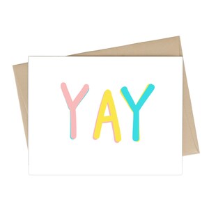 Trouwkaart // YAY // Nieuwe Babykaart // Felicitatiekaart