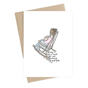 Carte de fête des mères//nouvelle carte de maman//carte de dépression post-partum