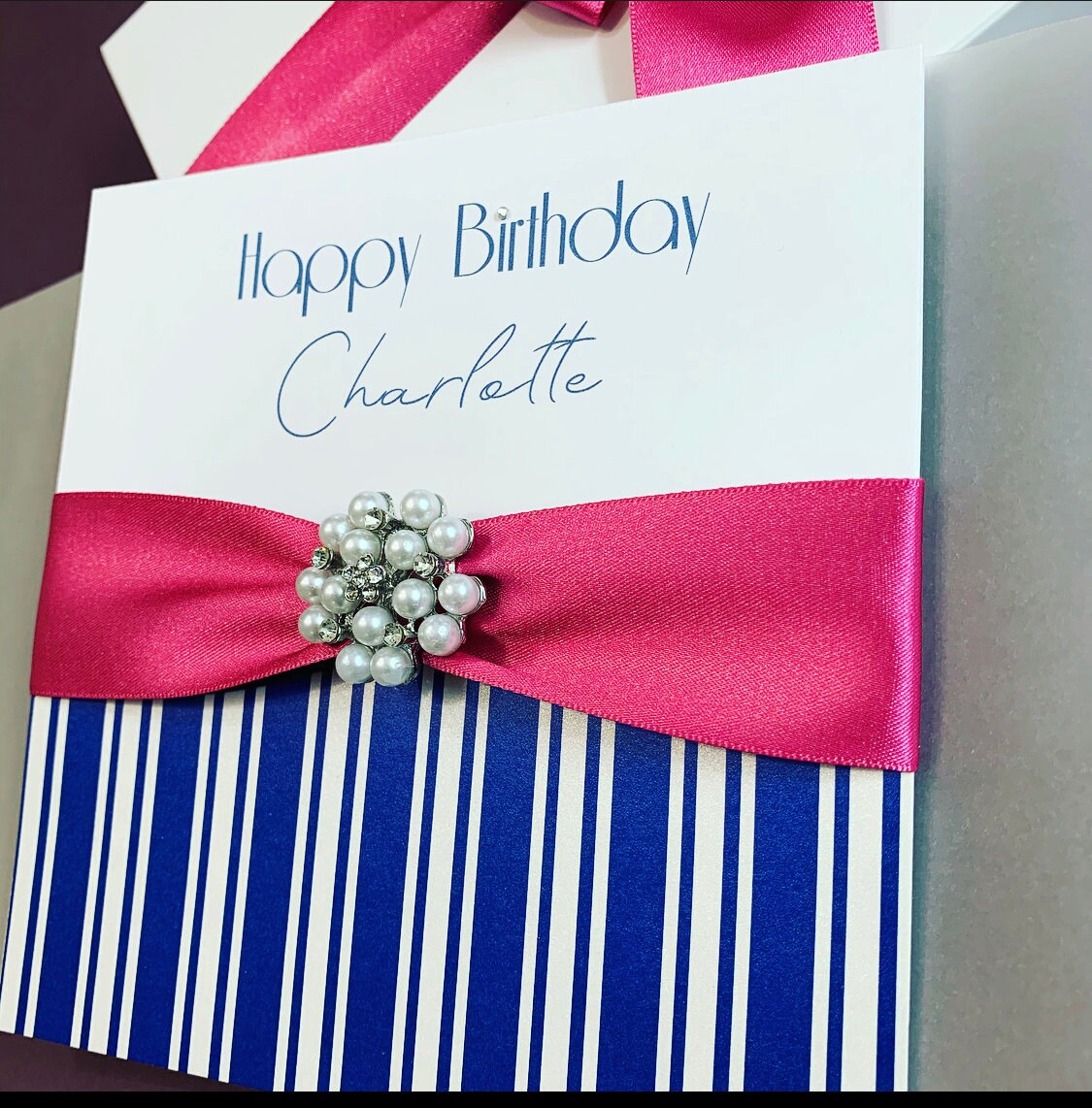 Luxury Birthday Card Personalised and Boxed Special Birthday Etsy Luxury Birthday Card Personalised and Boxed Special Birthday Etsy