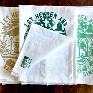 Set of 3 Christmas Tea Towels Colored image 2