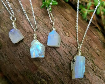 Moonstone necklace dangly star and circle moonstone lariat natural gemstone moonstone chunky crystal handmade Tassel necklace for her women