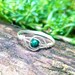 Malachite Ring, 925 Sterling Silver Ring, Crystal Ring, Protection Ring, Mineral Ring, Healing Ring, Minimal Ring, Rings In The UK, Gift 