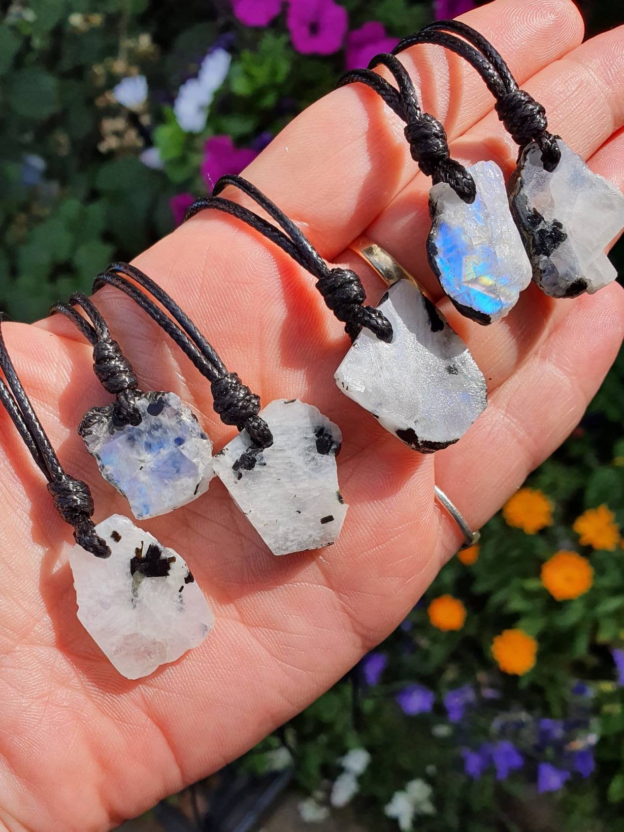 Moonstone necklace mens deals