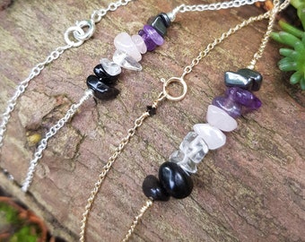 Empath Protection Necklace, Crystal Healing, Womens Choker, Empath, Layering, Christmas Gift For Her, Secret Santa Gift, Necklaces Women