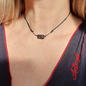 Raw Black Tourmaline Necklace, Empath Protection, Tourmaline Pendant, Crystal Healing, Protection Necklace, Tourmaline Necklace, Gift