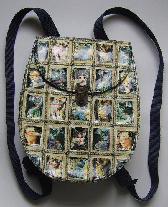 Backpack with patchwork effect - image 2