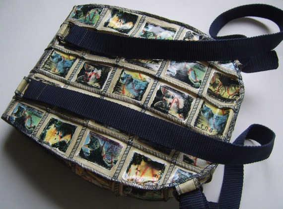 Backpack with patchwork effect - image 3