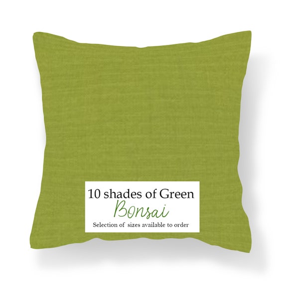 Handmade Cotton Cushion Pillow Covers Green Collection 10 Etsy