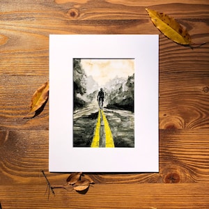 Radsport Kunstdruck, Fahrrad Wandkunst, Fahrrad Kunst, Fahrrad Malerei, Fahrrad Malerei, Aquarell Kunst, Kaffee Kunst, Fahrrad Geschenk für Männer