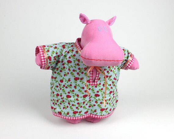 pink hippo stuffed animal