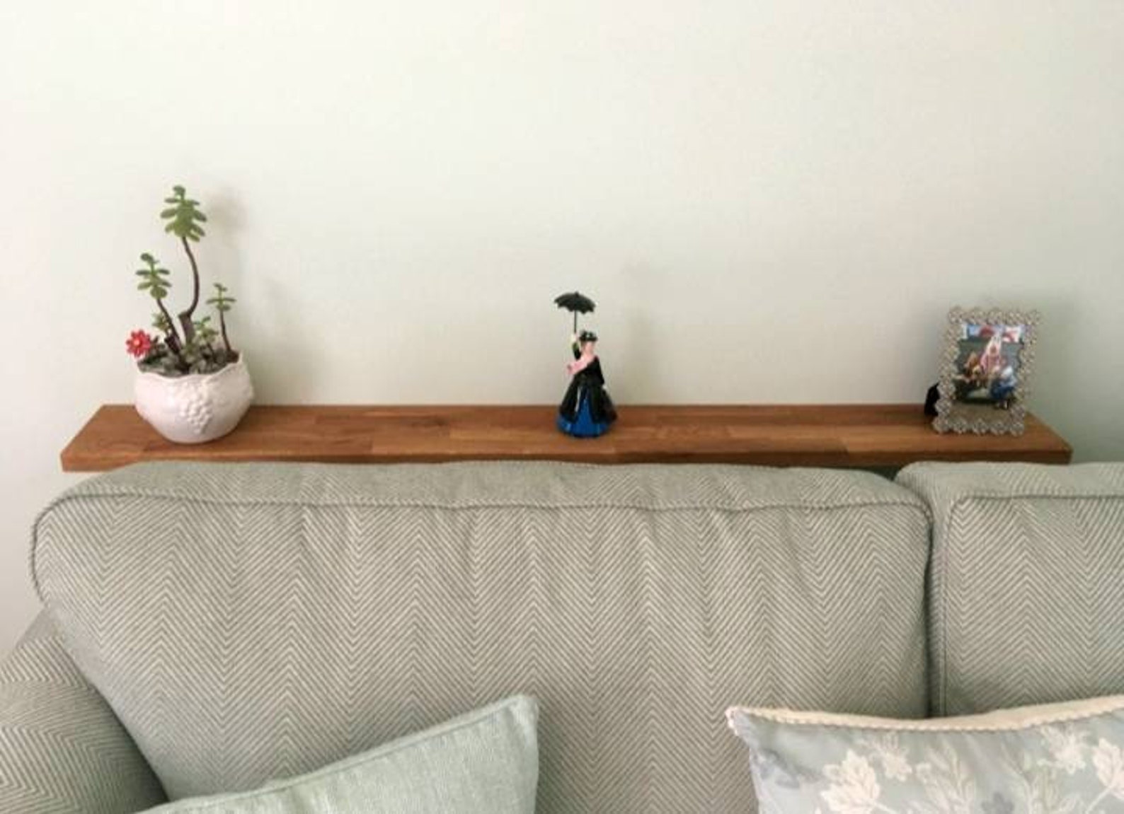 10cm Solid Oak Wooden Radiator Shelf With Antique Metal Etsy