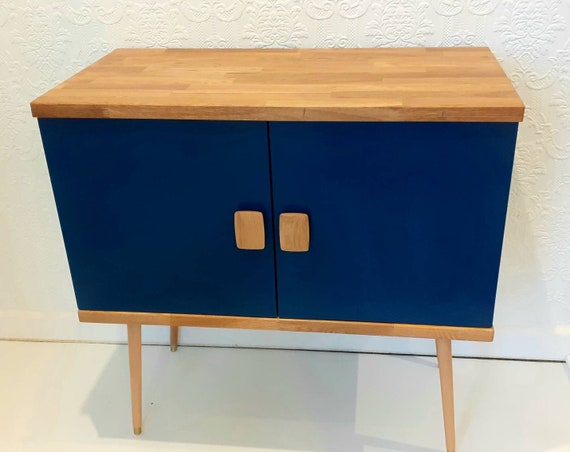 Arne Record Cabinet 70s Retro Sideboard Etsy