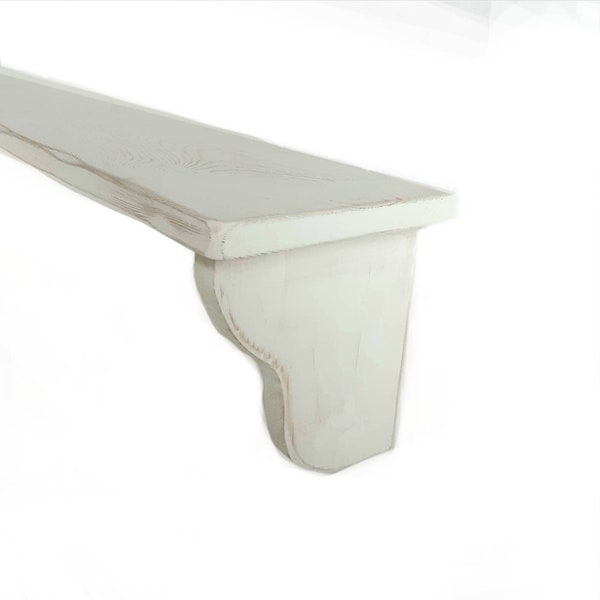 Deep 20cm Radiator Shelf Wood Shabby Chic