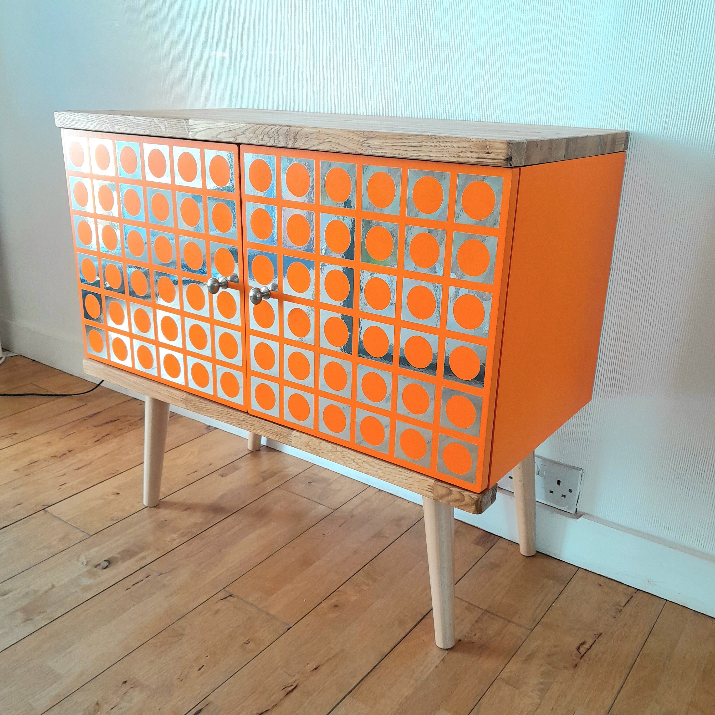 Orange sideboard cheap