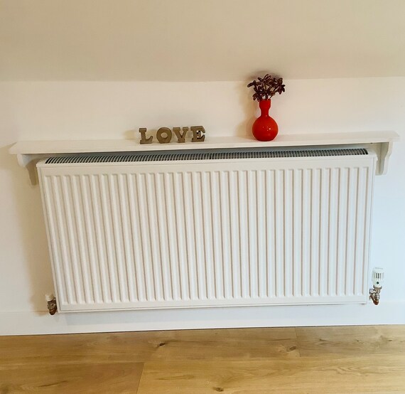 Wooden radiator shelf deals