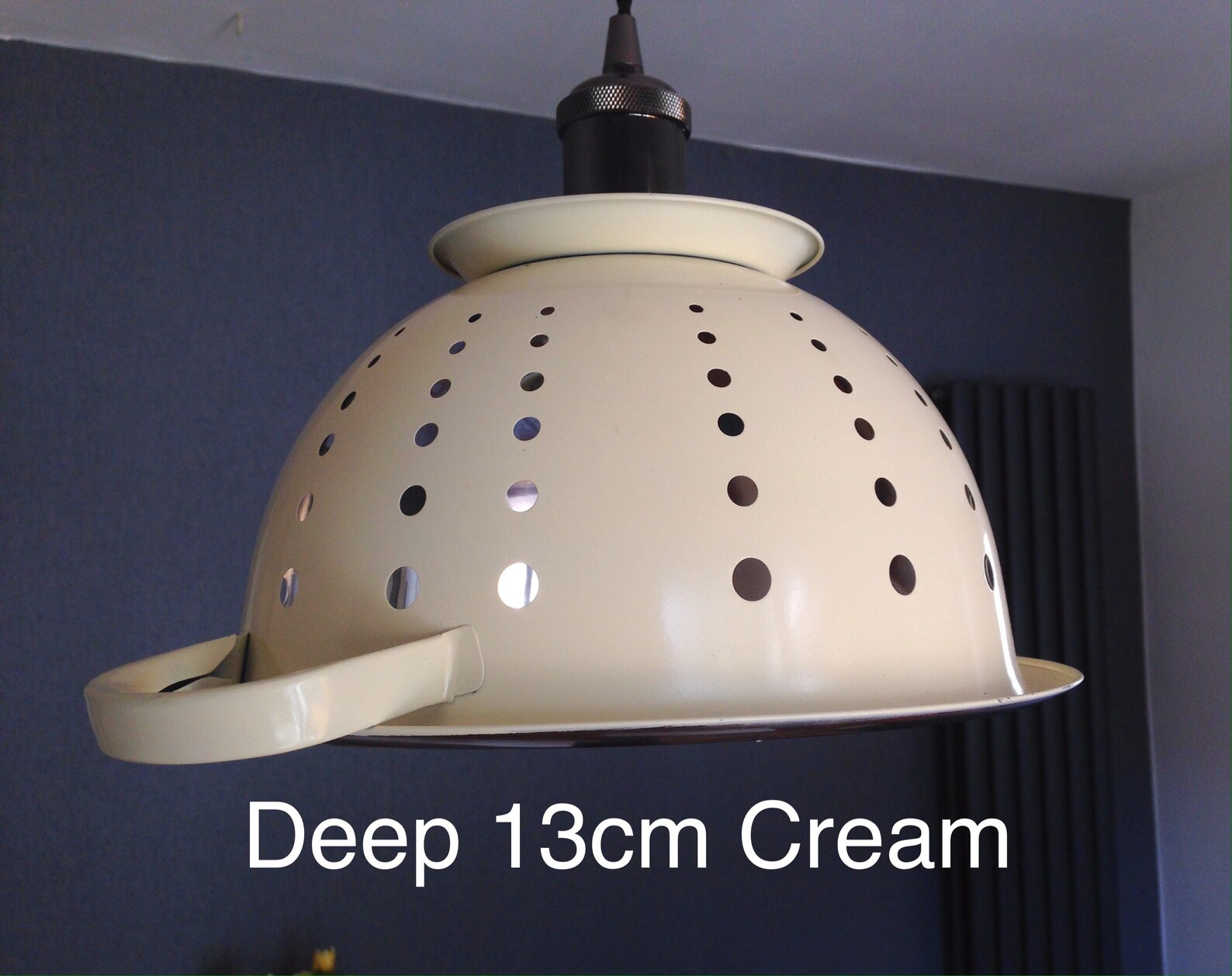 Metal Colander Lampshade Upcycled Industrial Vintage Copper or Etsy