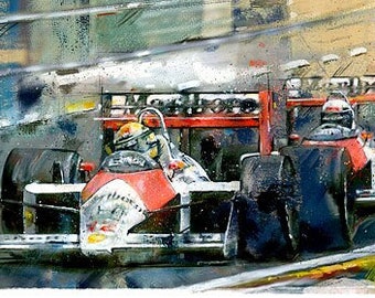 1988 McLaren MP4/4: Limited edition print.