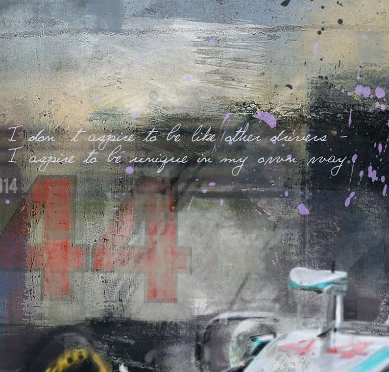 Taking the Title: limited edition print of Lewis Hamilton image 2