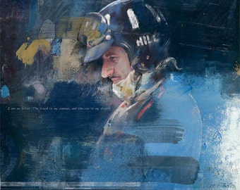 Graham Hill: Limited edition print.