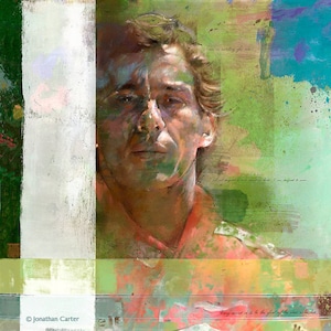 Ayrton Senna da Silva: Small open edition giclée print.