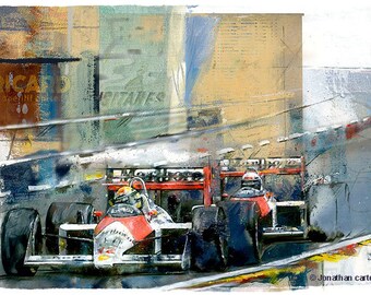 1988 McLaren MP4/4: Limited edition print.