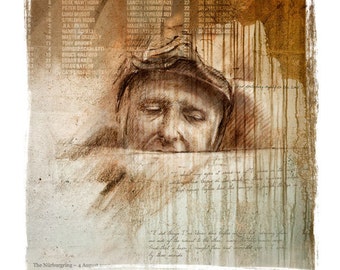 El Maestro: Limited edition print of Juan Manuel Fangio.