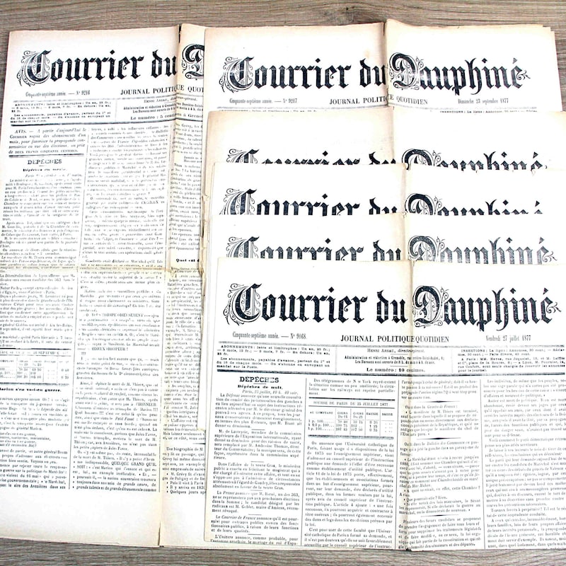 Newspaper Letterpress - Etsy