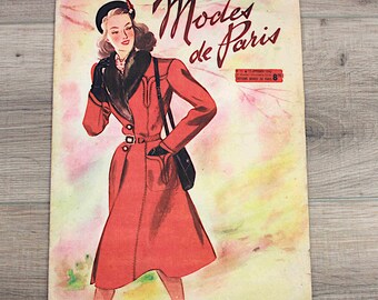 Modes de Paris, magazines de mode français d'après-guerre, numéro de septembre 1946