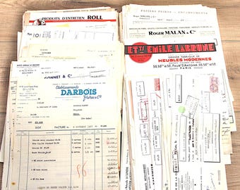 1950s French Ephemera Pack: Vintage Paper for Scrapbooking
