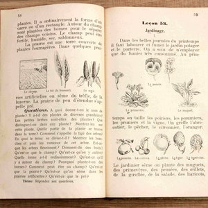 Ancienne liseuse française des années 1910, livre imprimé en Bulgarie à Philippopoli, ouvrage de référence illustré image 6