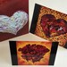 Cindy Doty reviewed Pack of 6, Greeting and Note Cards, Artistic Cards, Red Cards, Blank Greeting Cards, Hearts for any occasion, Valentine, love, friendship