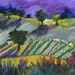 Helen Maslocka reviewed Art, Painting, Vineyard, Print, Giclee on Paper, Green Purple painting, Contemporary, Landscape, Title: The Wine Country by Nicky Spaulding