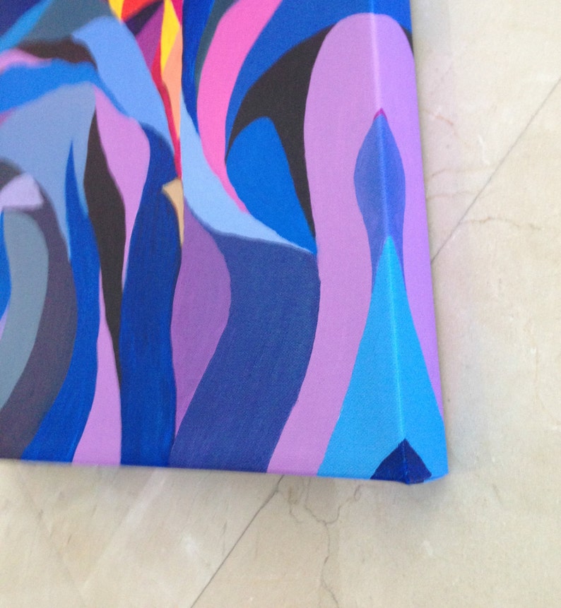 Wall Art Contemporary Home Decor Abstract Figure Acrylic Etsy