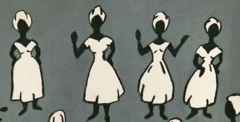 Wall Art Dancers Primitive figurative Home Decor abstract image 3