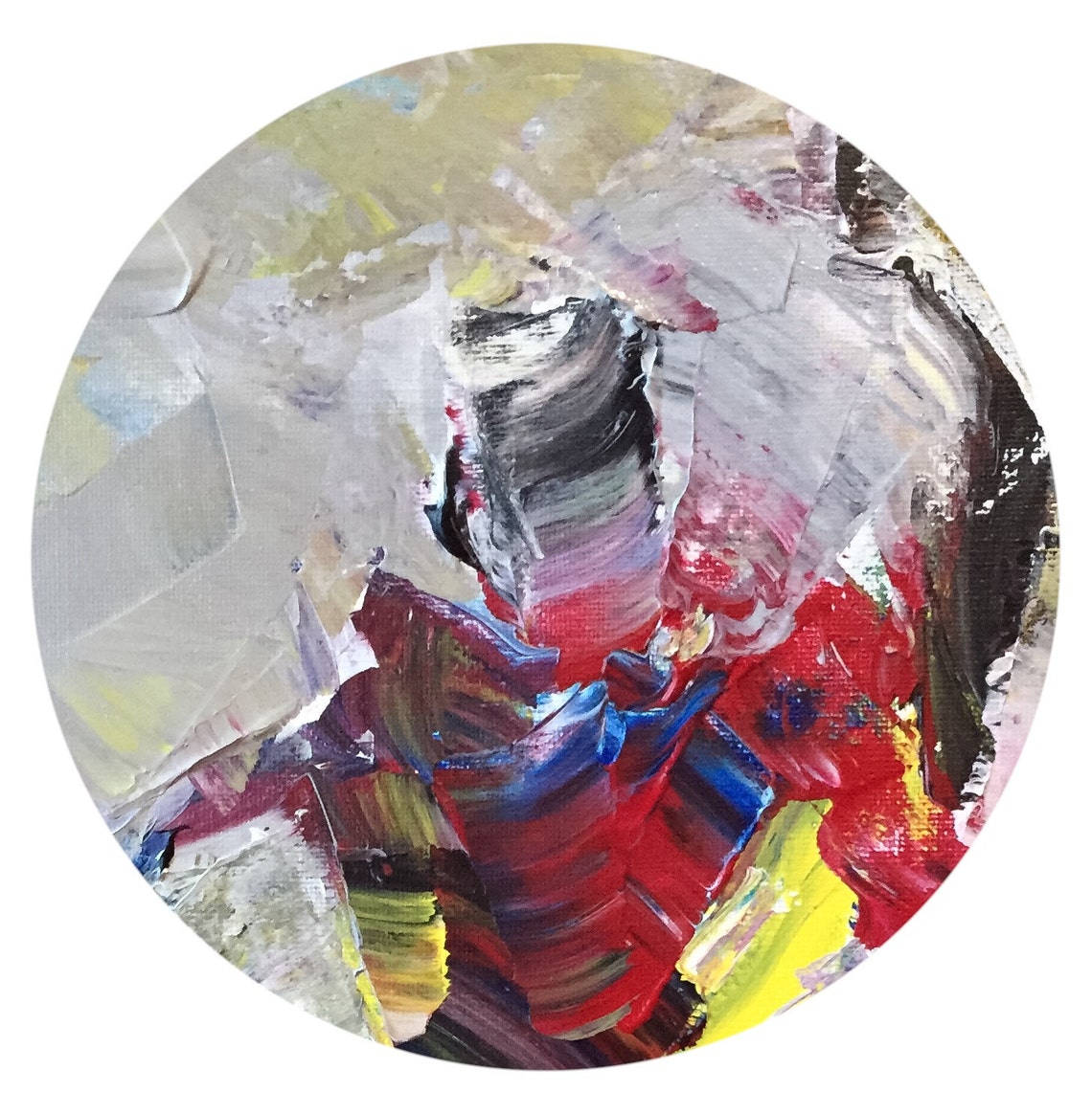 Wall Art Original Palette Knife Abstract Expressionism Figure Etsy